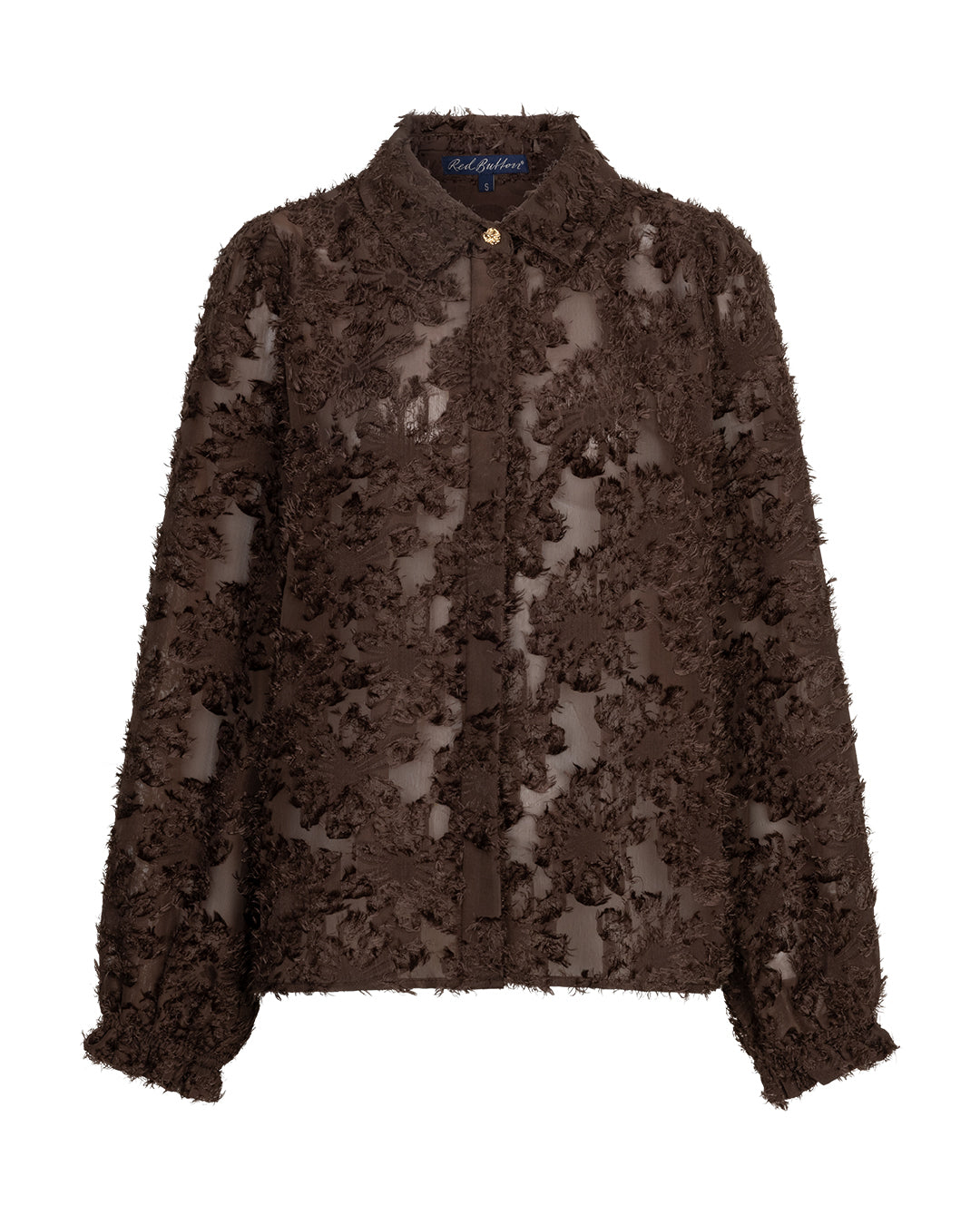 Red Button Red Button Blouse fringes Brown - OAK Fashion Noordwolde