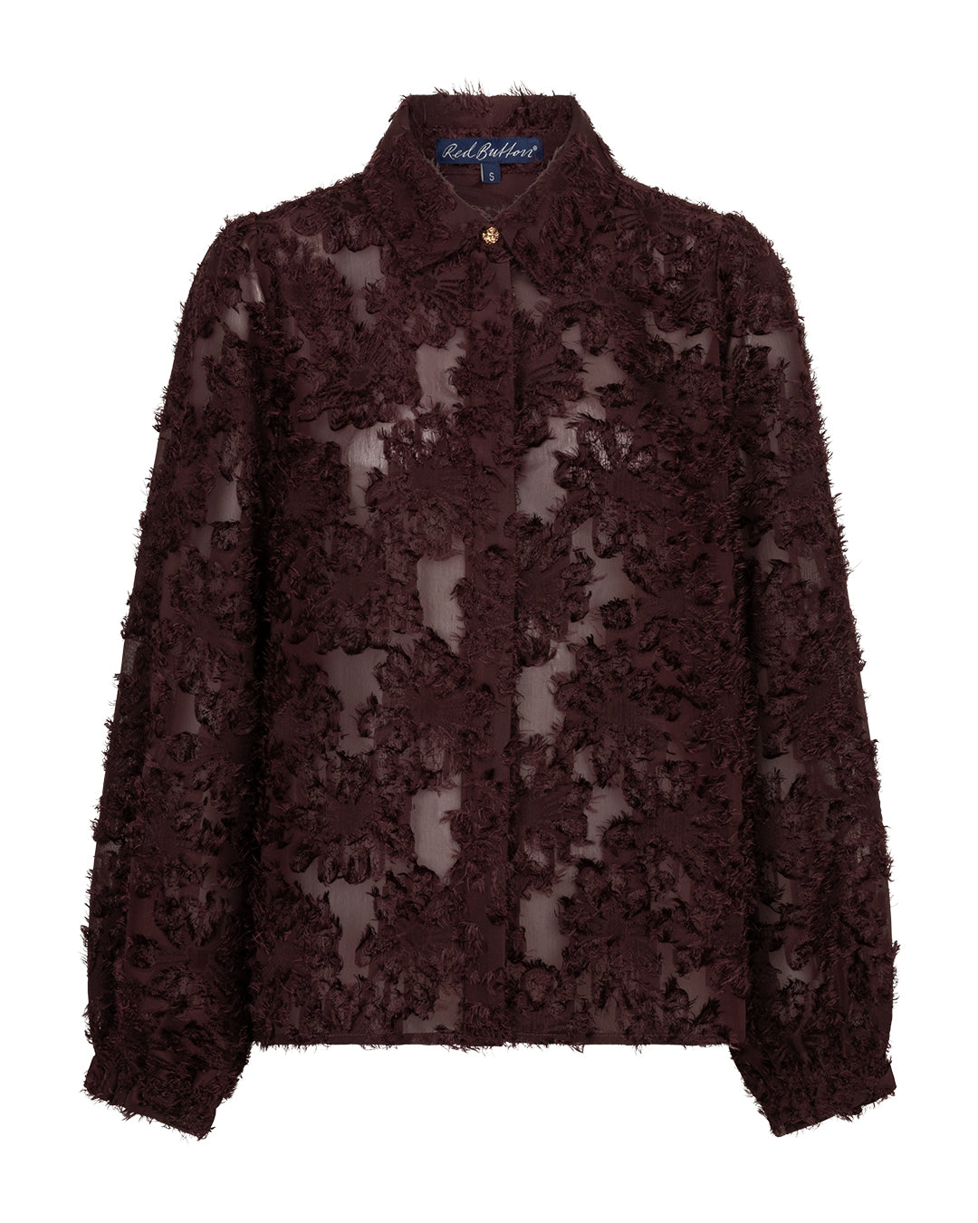 Red Button Red Button Blouse fringes burgundy - OAK Fashion Noordwolde