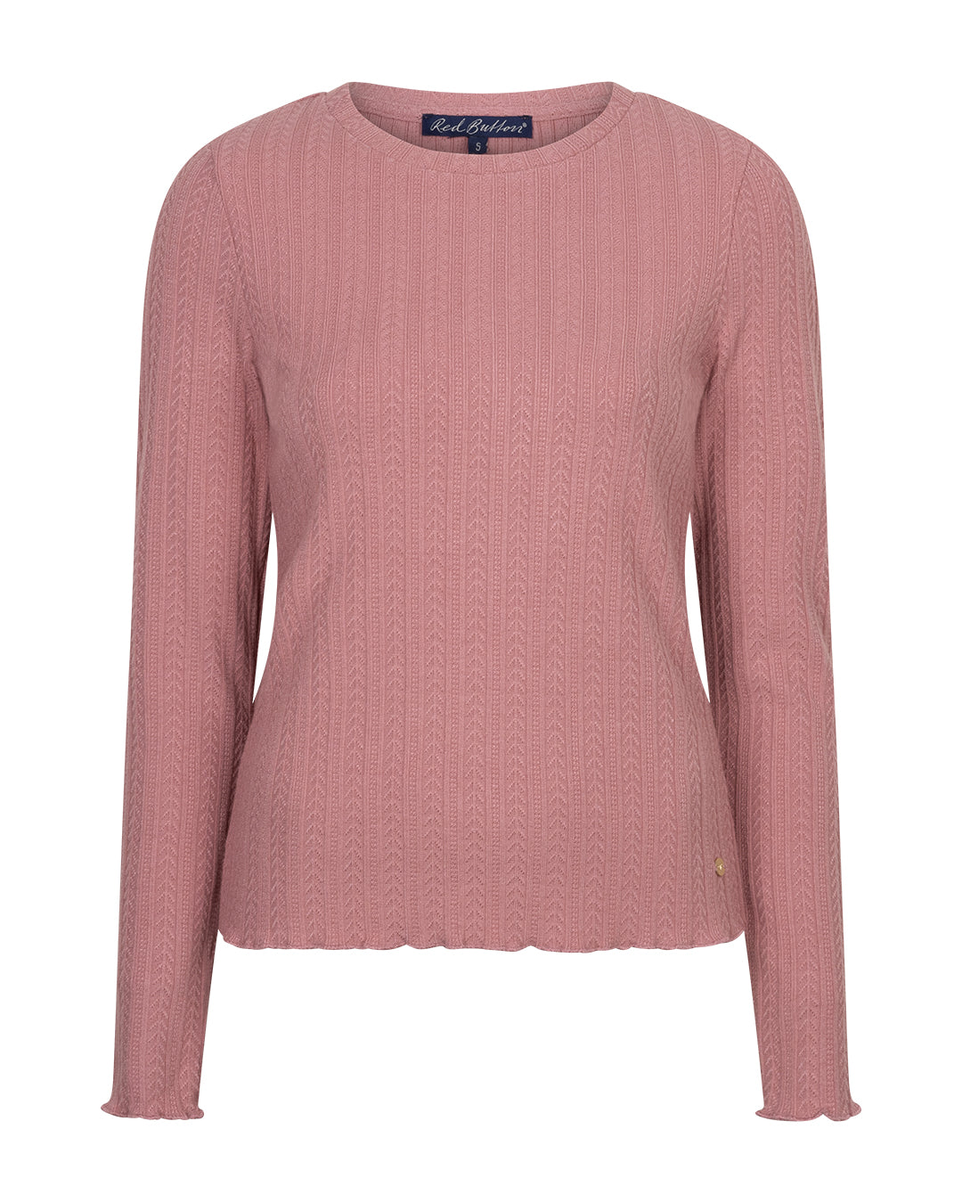 Red Button Red Button Top fine knit mauve - OAK Fashion Noordwolde