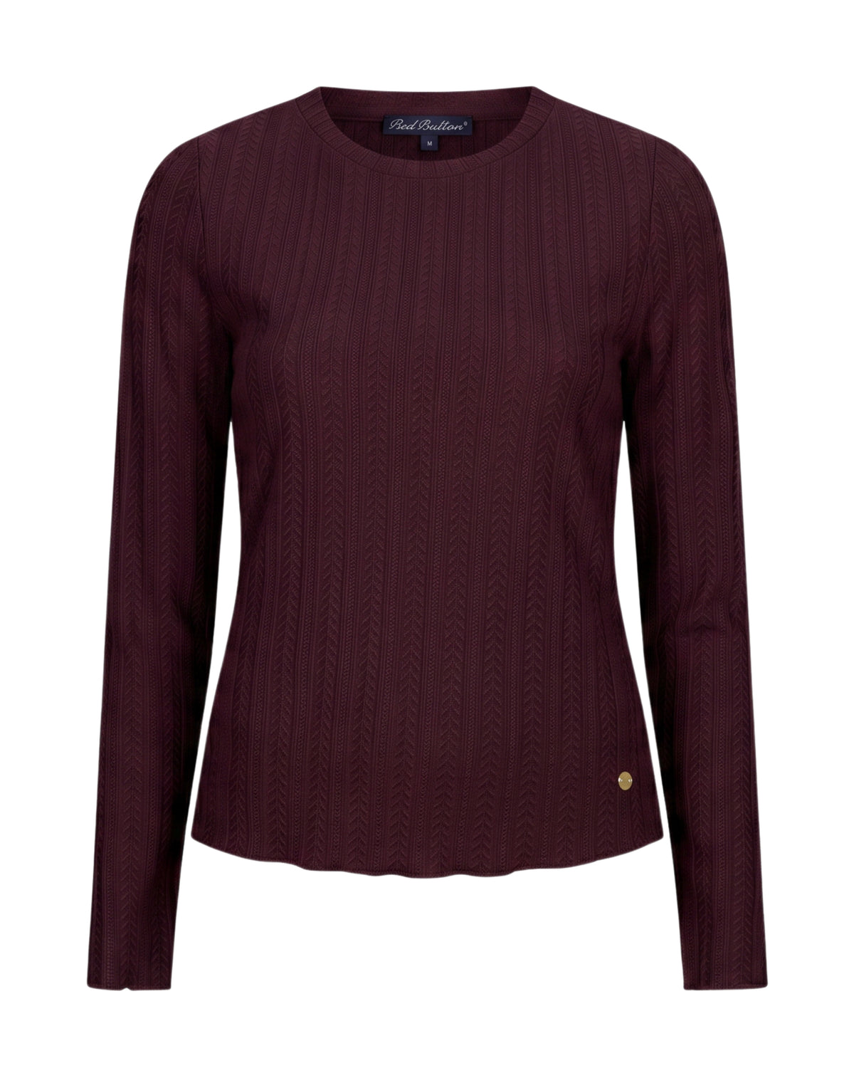 Red Button Red Button Top fine knit burgundy - OAK Fashion Noordwolde