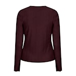 Red Button Red Button Top fine knit burgundy - OAK Fashion Noordwolde