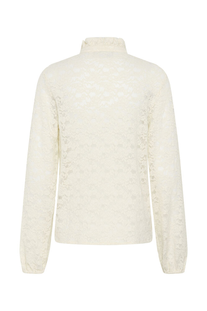 Kaffe KAgigi Flounce Lace Shirt Whisper White - OAK Fashion Noordwolde