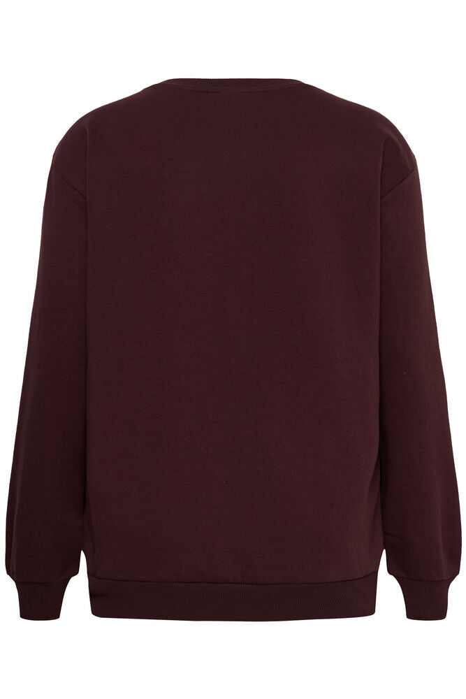 Kaffe Curve KCmichelle Sweatshirt Fudge - OAK Fashion Noordwolde