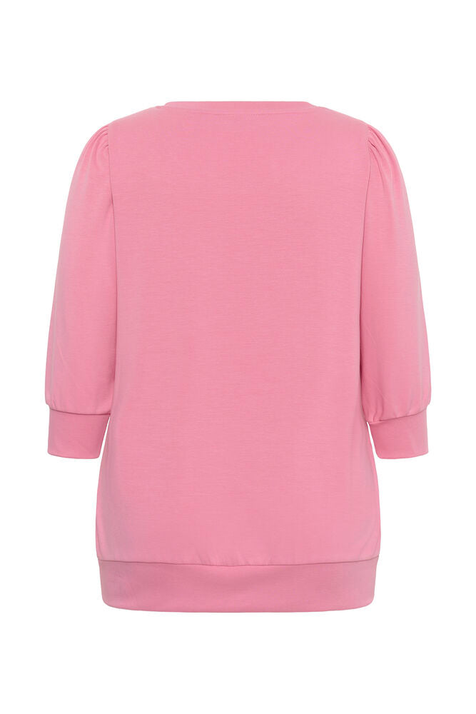 Kaffe Curve KCannia Sweatshirt Wild Rose - OAK Fashion Noordwolde