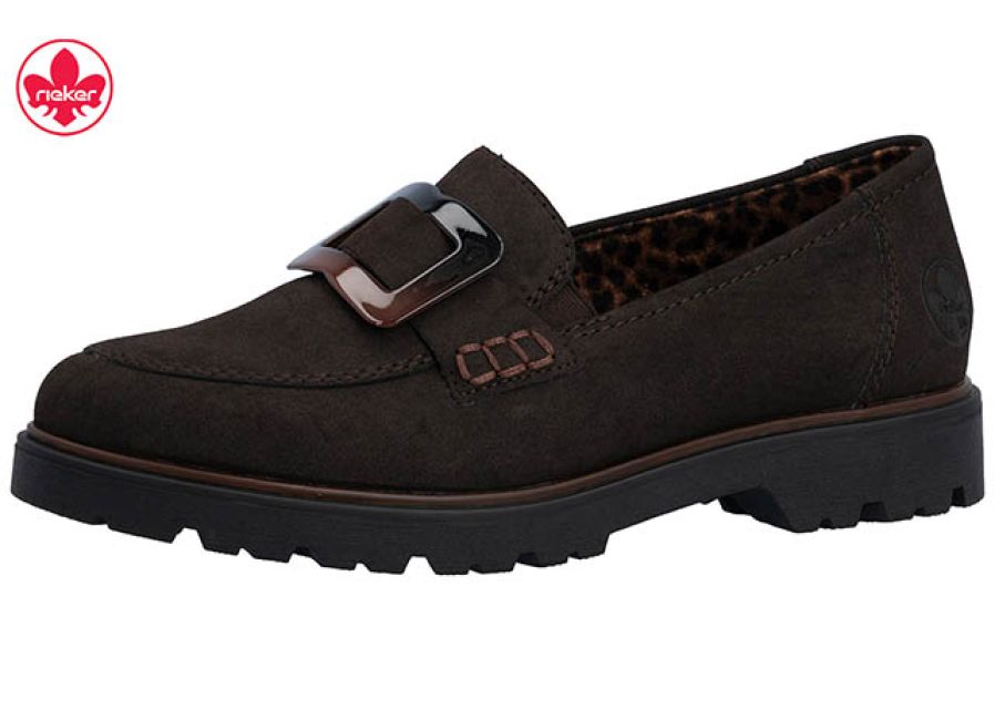 Rieker Loafer Newa Bruin - OAK Fashion Noordwolde
