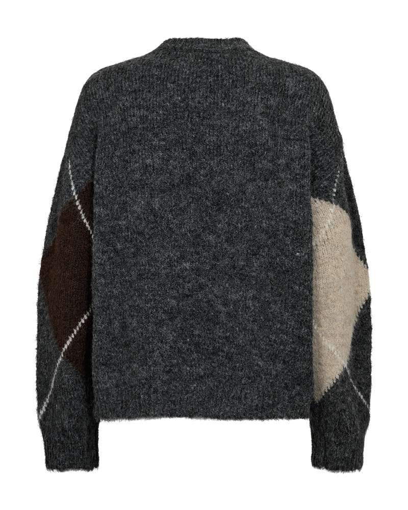 Freequent Trui Grslulu Grijs - OAK Fashion Noordwolde
