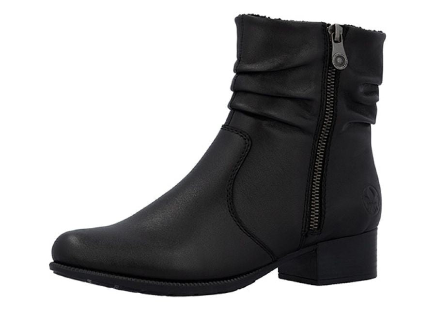 Rieker Enkellaarsje Zwart Zwart - OAK Fashion Noordwolde