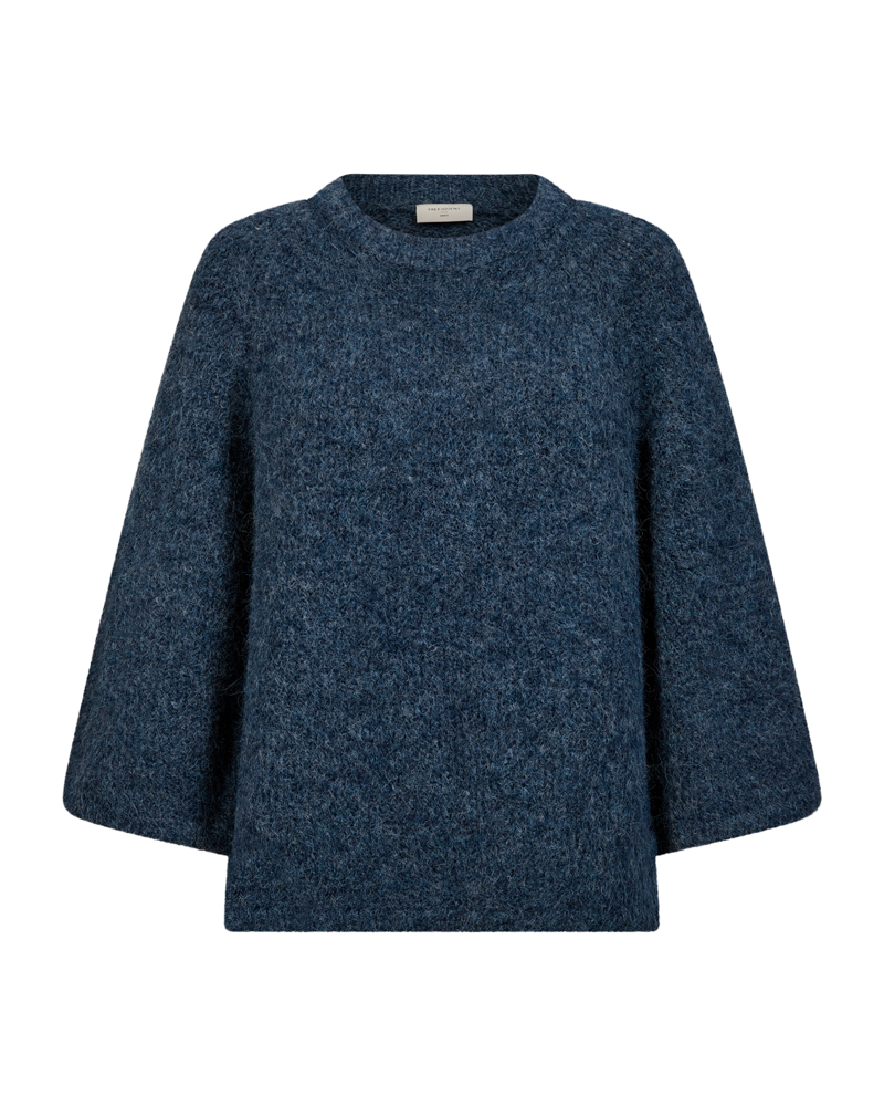 Freequent Pullover Lulu Blauw - OAK Fashion Noordwolde