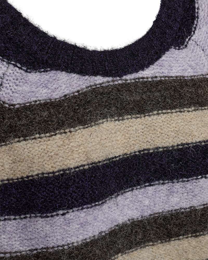Freequent Pullover Grslulu Striped Paars - OAK Fashion Noordwolde