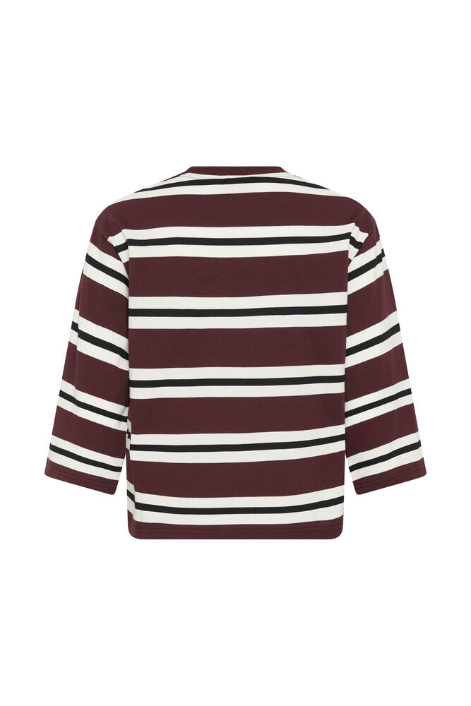 Kaffe KAwinny T-Shirt Fudge/Chalk/Black Deep - OAK Fashion Noordwolde