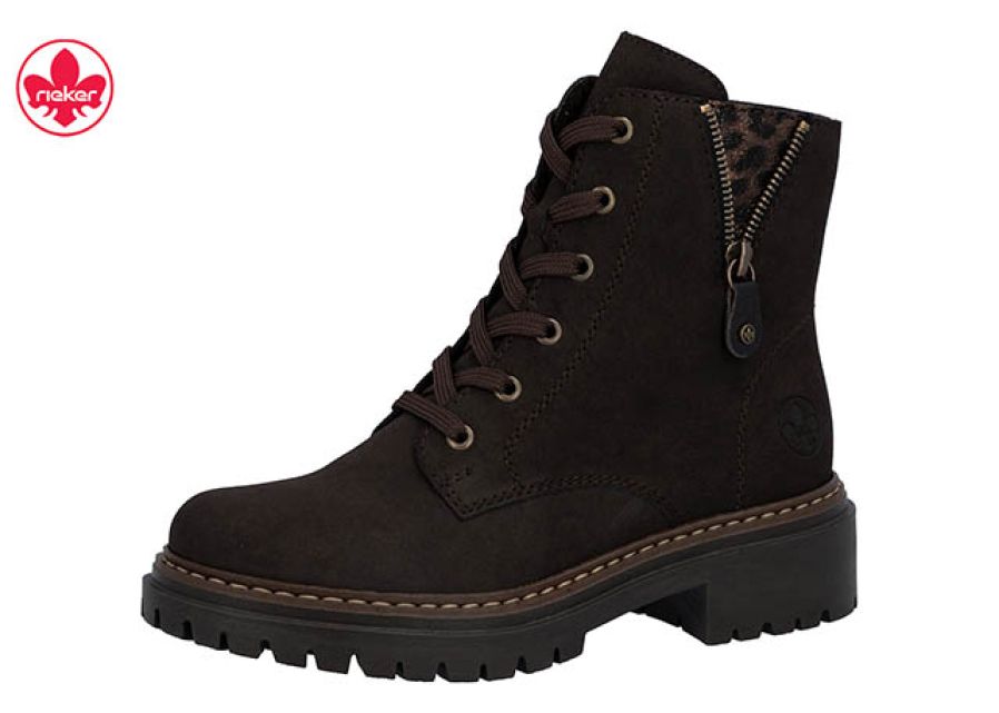 Rieker Veterschoen Newa Bruin - OAK Fashion Noordwolde