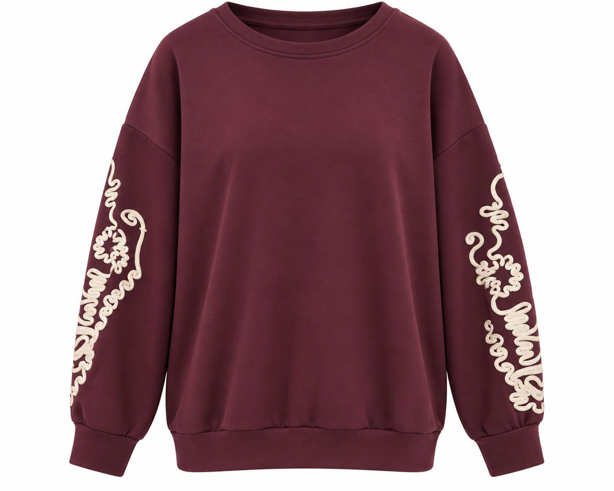Oak Sweater Iris Rood - OAK Fashion Noordwolde