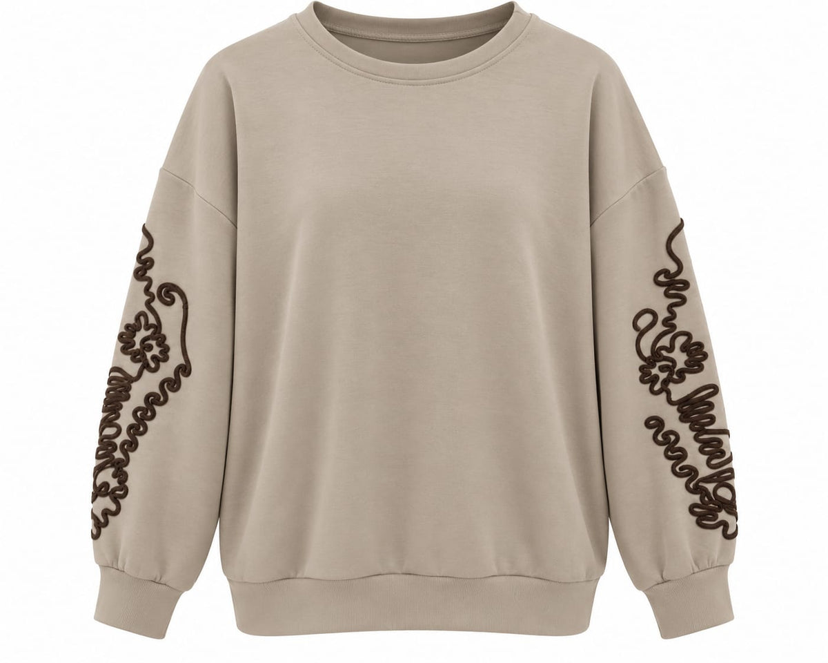 Oak Sweater Iris Bruin - OAK Fashion Noordwolde