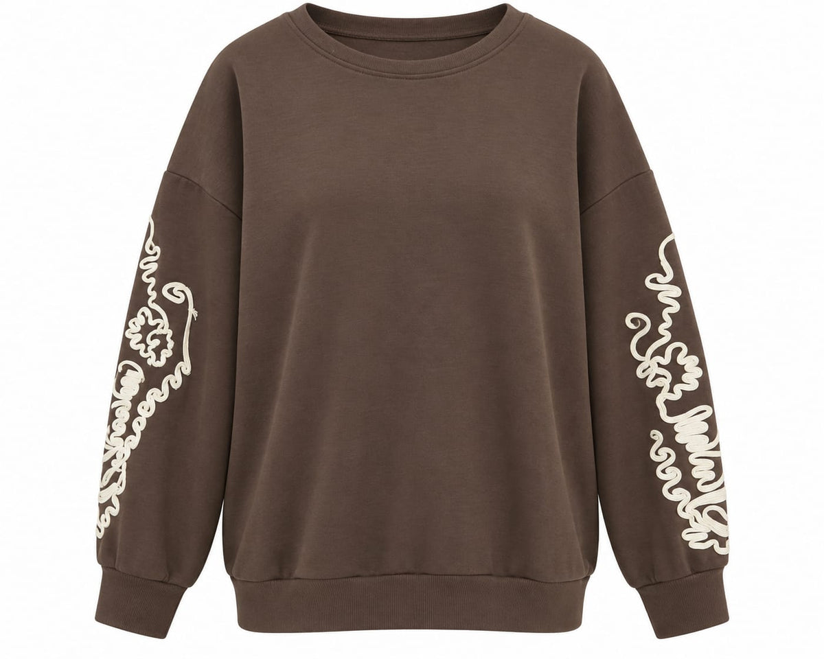 Oak Sweater Iris Brown - OAK Fashion Noordwolde