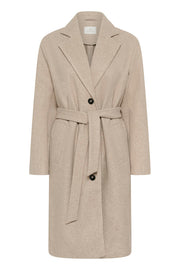 Kaffe KAsaturn Jacket Beige Smoke Melange - OAK Fashion Noordwolde