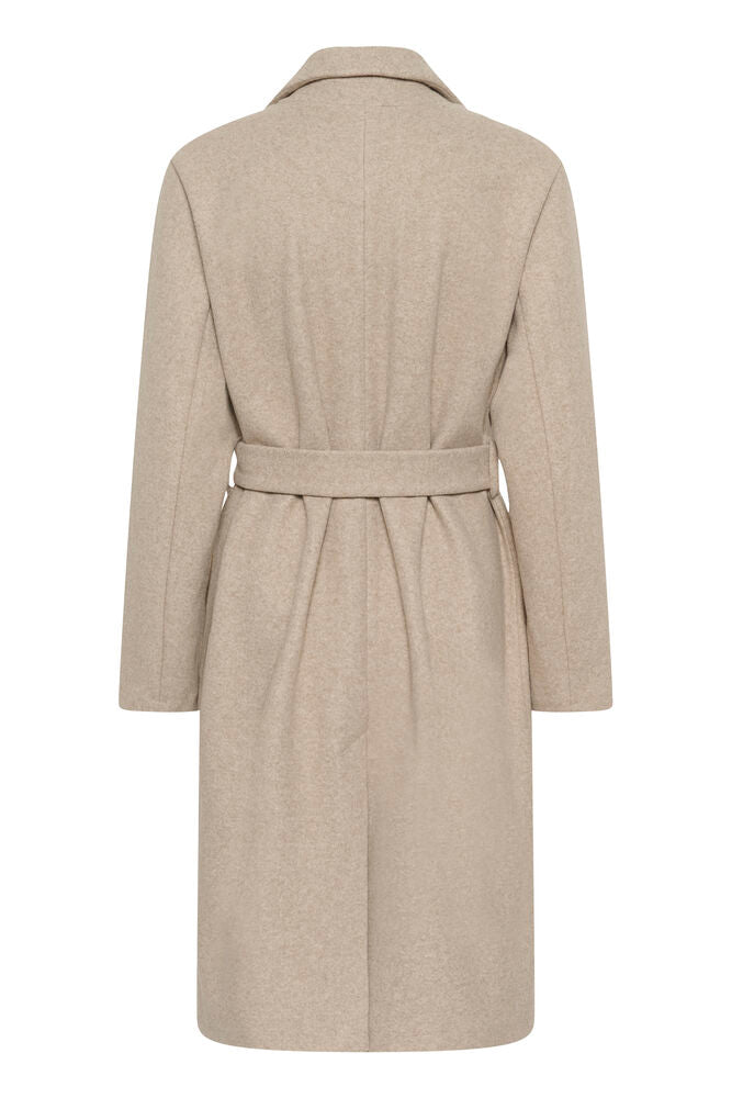 Kaffe KAsaturn Jacket Beige Smoke Melange - OAK Fashion Noordwolde
