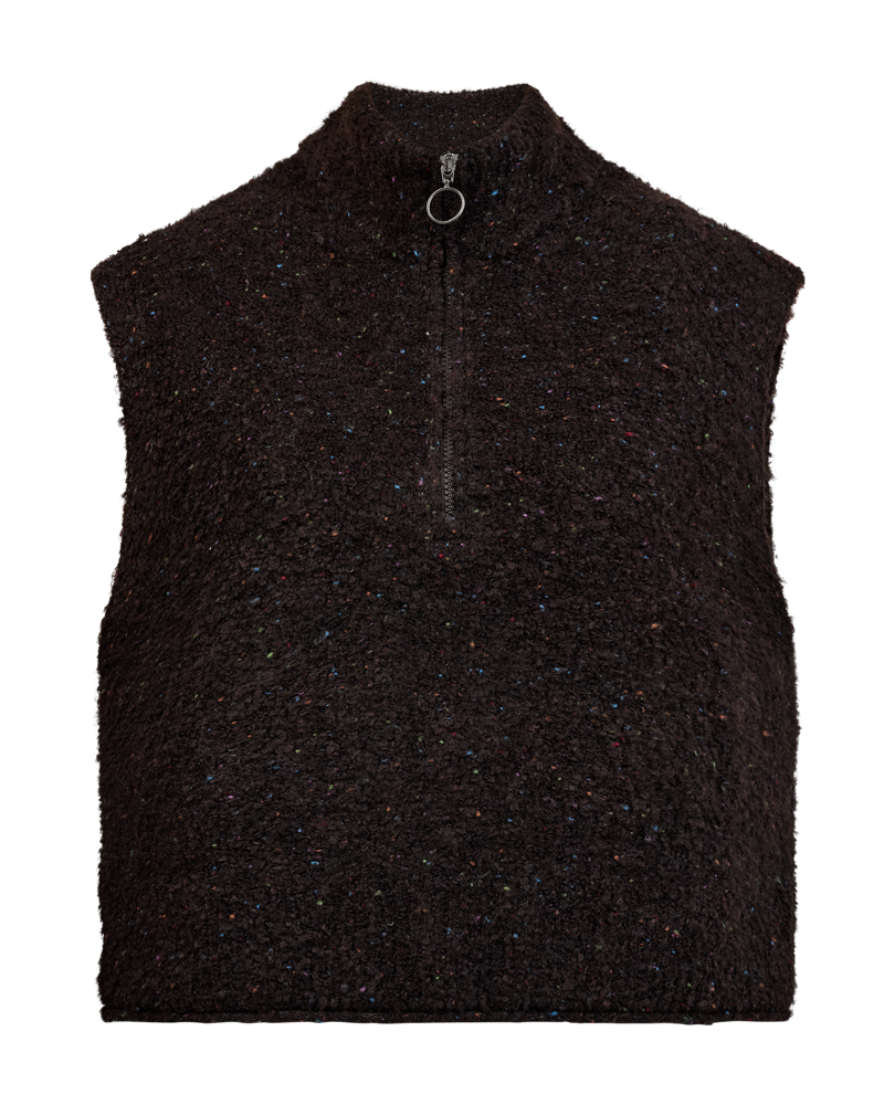 Freequent Gilet Grsnemes Brown - OAK Fashion Noordwolde