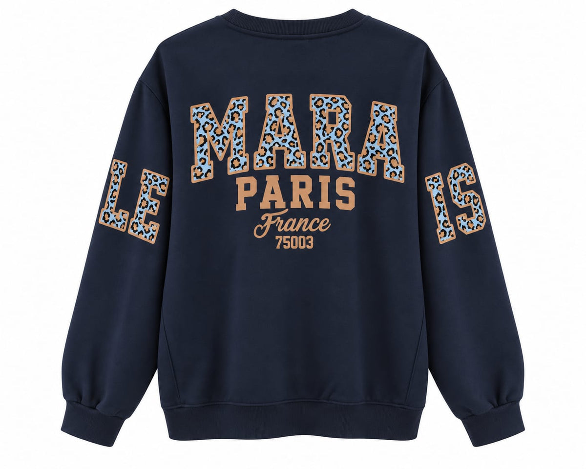 Oak Sweater Le Marais navy - OAK Fashion Noordwolde