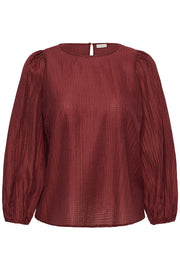 Kaffe Curve KCrie Blouse Port - OAK Fashion Noordwolde
