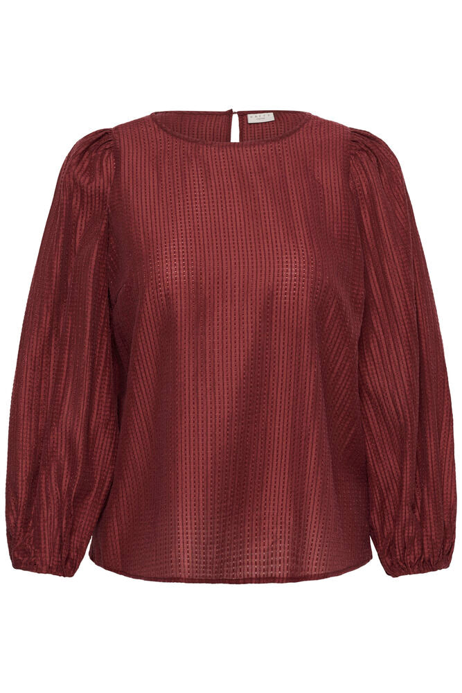 Kaffe Curve KCrie Blouse Port - OAK Fashion Noordwolde