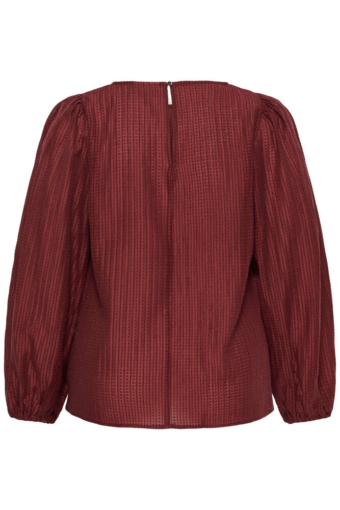 Kaffe Curve KCrie Blouse Port - OAK Fashion Noordwolde