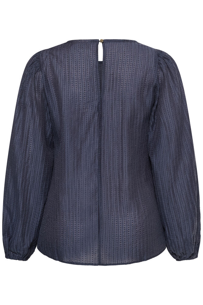 Kaffe Curve KCrie Blouse Graphite - OAK Fashion Noordwolde