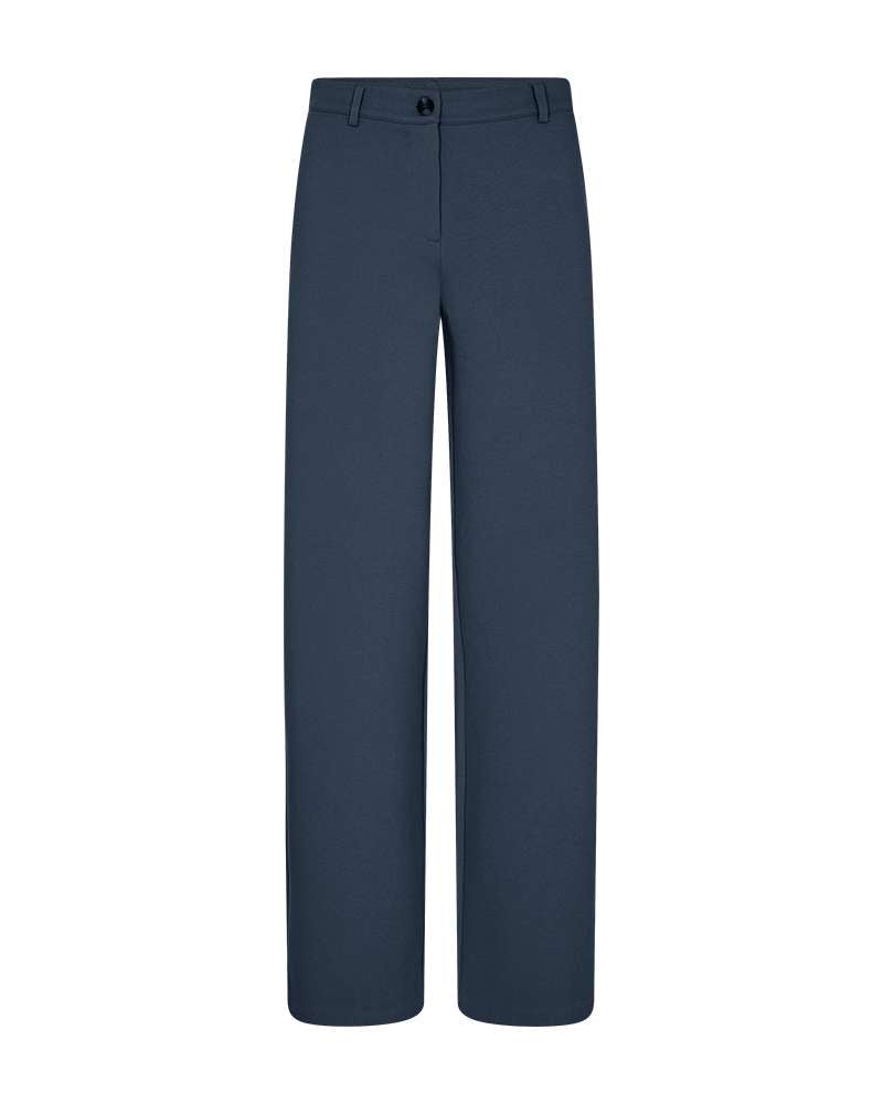 Freequent Pantalon Nanni Wide Leg Blauw - OAK Fashion Noordwolde