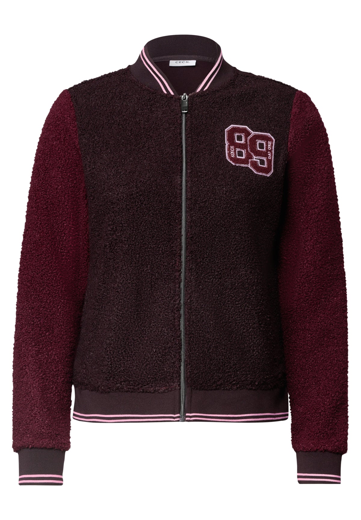 Cecil Bomberjack Teddy Patch Rood - OAK Fashion Noordwolde