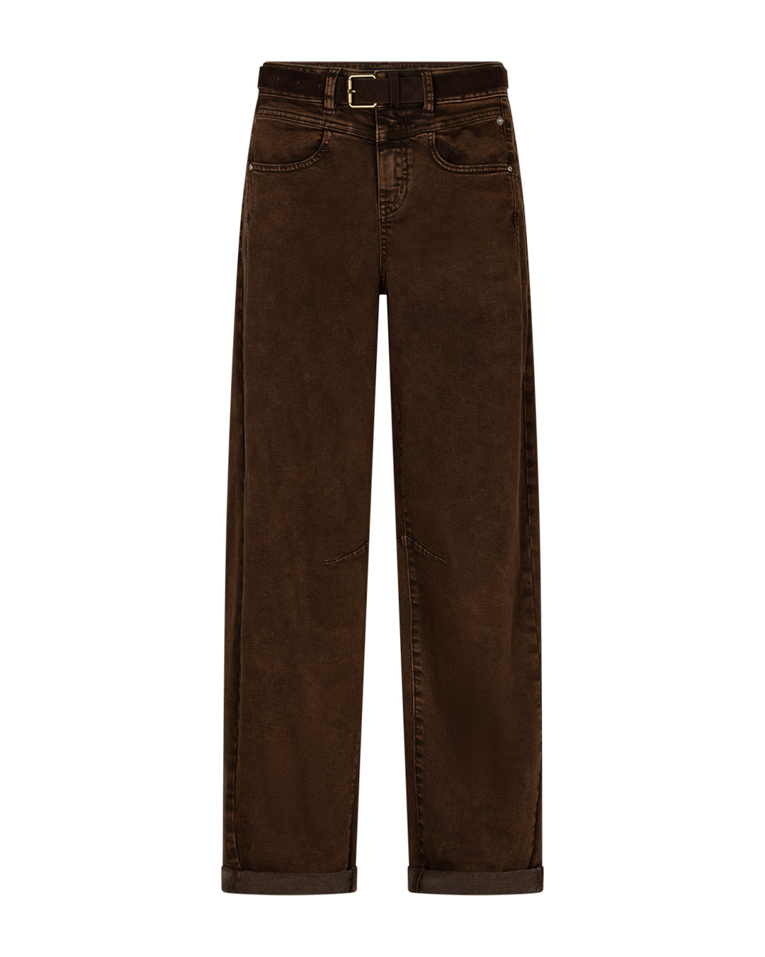 Red Button Red Button Korine & belt washed twill colors coffee - OAK Fashion Noordwolde