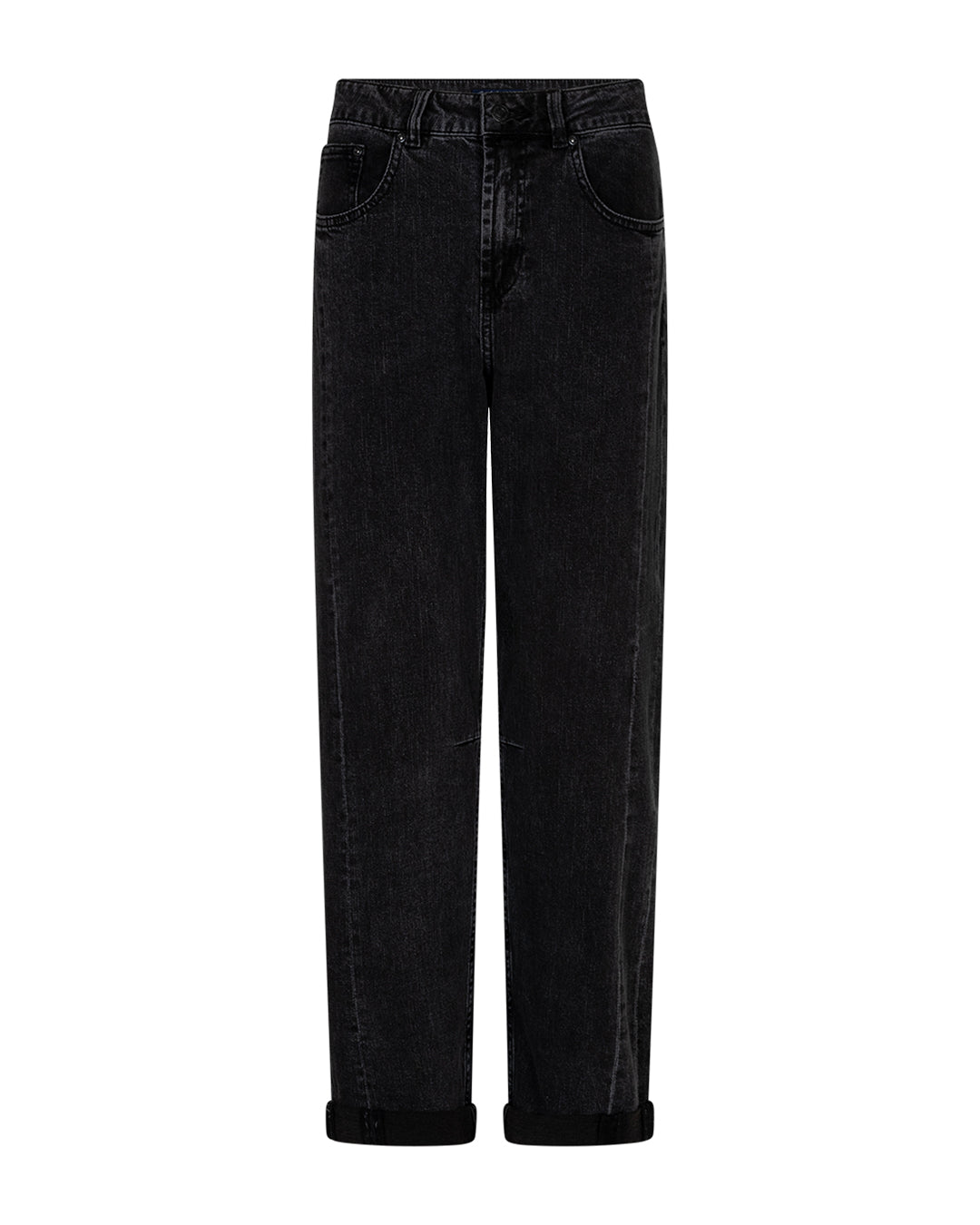 Red Button Red Button Caitlina side patch black denim Zwart - OAK Fashion Noordwolde