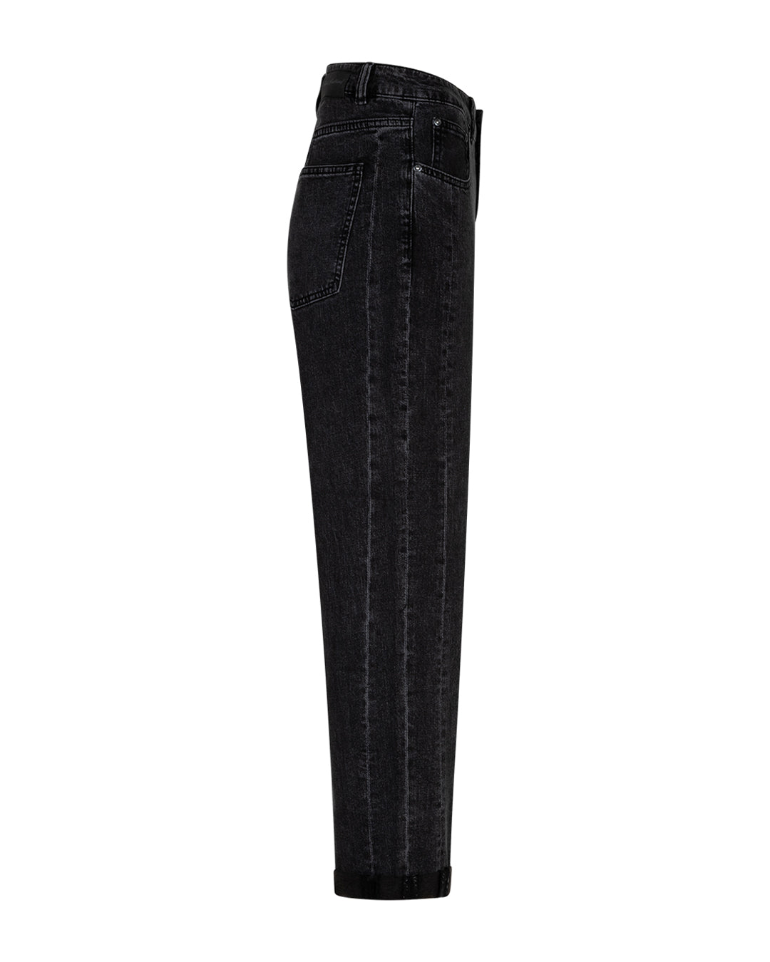 Red Button Red Button Caitlina side patch black denim Zwart - OAK Fashion Noordwolde