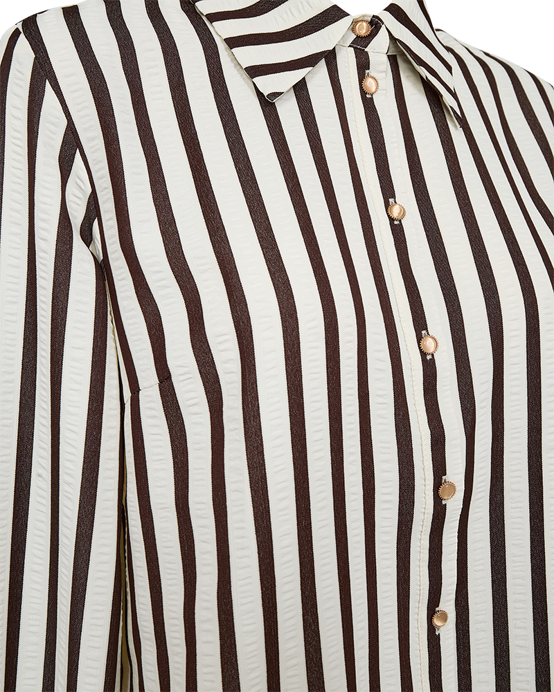 Freequent Blouse Noto Bruin - OAK Fashion Noordwolde