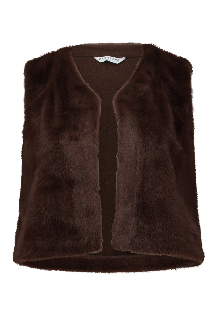 Zabiaone Gilet Punch Bruin - OAK Fashion Noordwolde