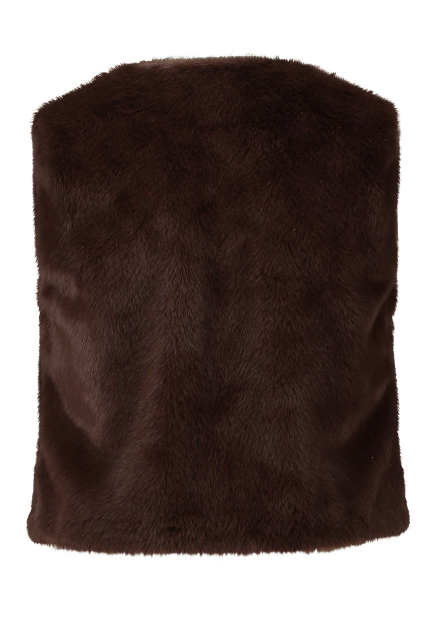 Zabiaone Gilet Punch Bruin - OAK Fashion Noordwolde