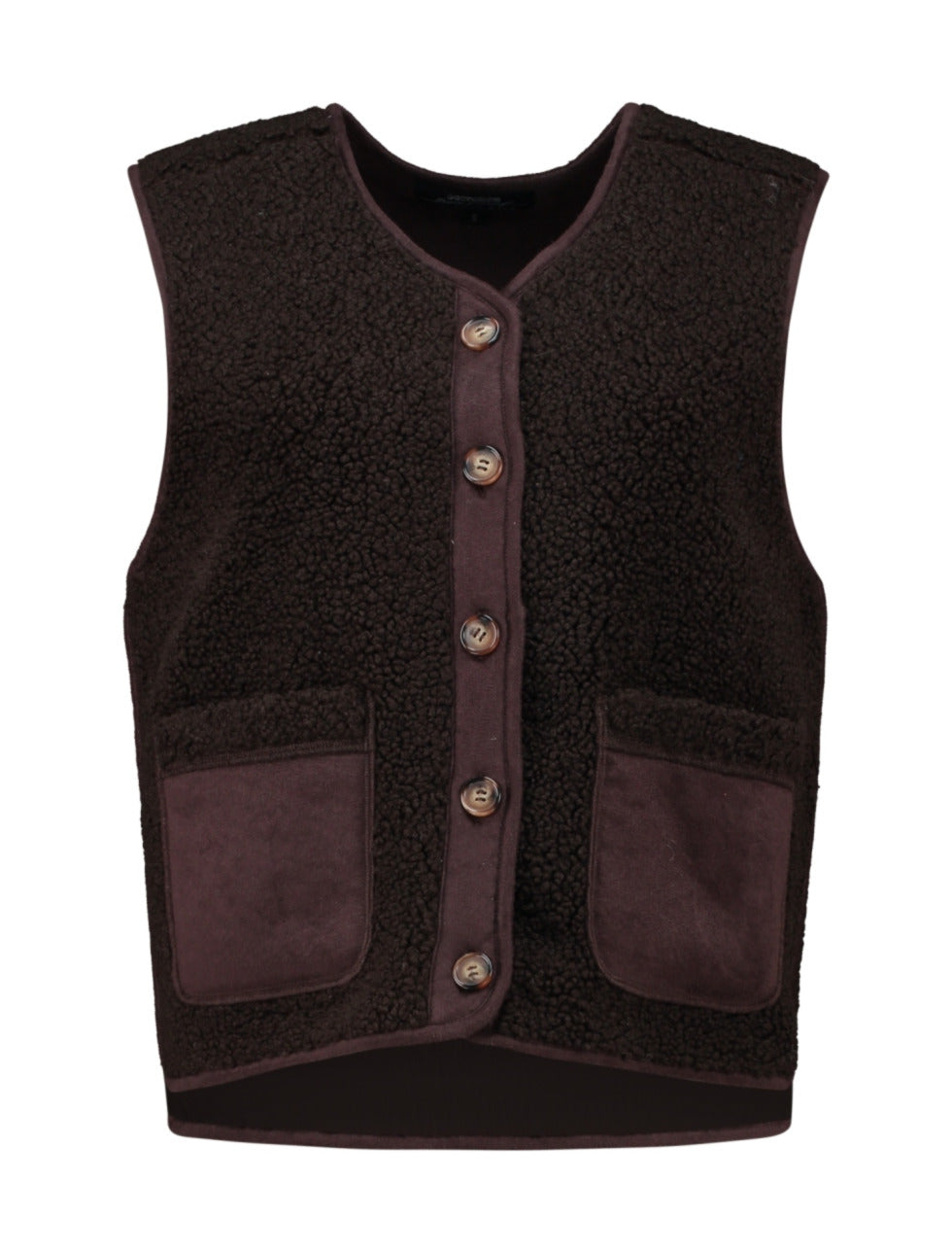 Haily's Gilet Bella Bruin - OAK Fashion Noordwolde