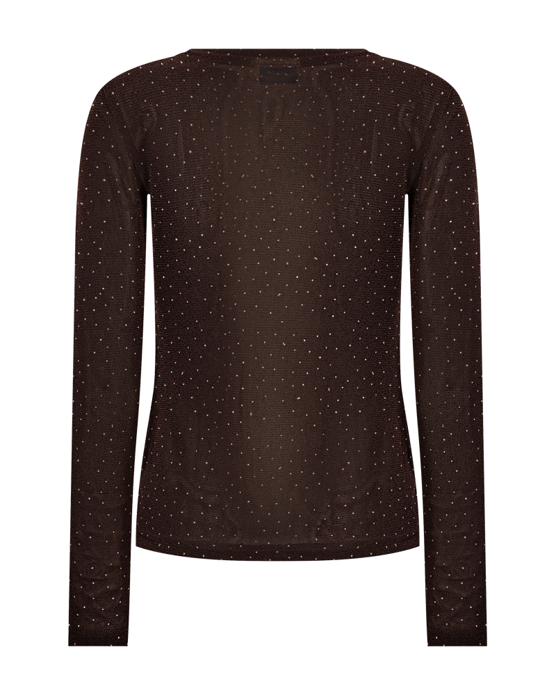 Freequent Top Donna Bruin - OAK Fashion Noordwolde