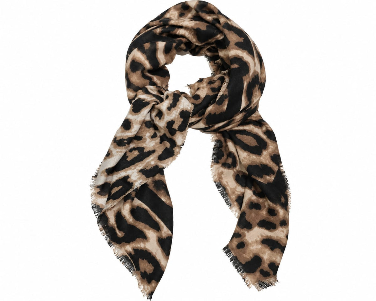 Oak Sjaal Leopard Zwart - OAK Fashion Noordwolde