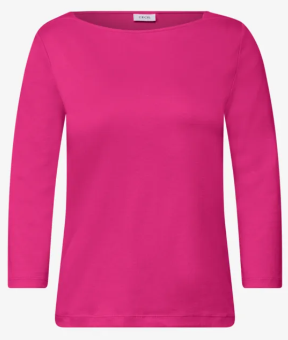 Cecil Shirt Boatneck Roze - OAK Fashion Noordwolde