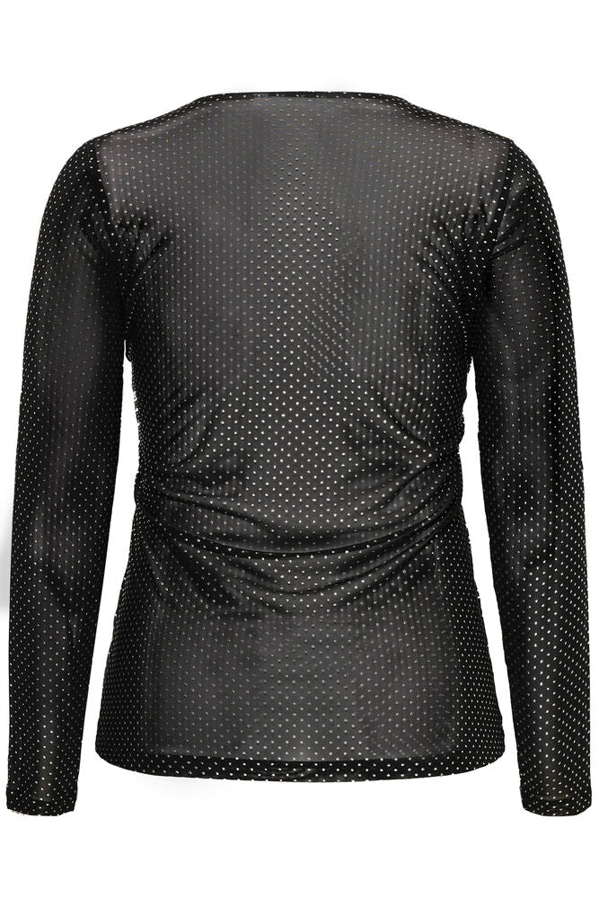 Kaffe Curve KCmira T-Shirt Black Deep - OAK Fashion Noordwolde