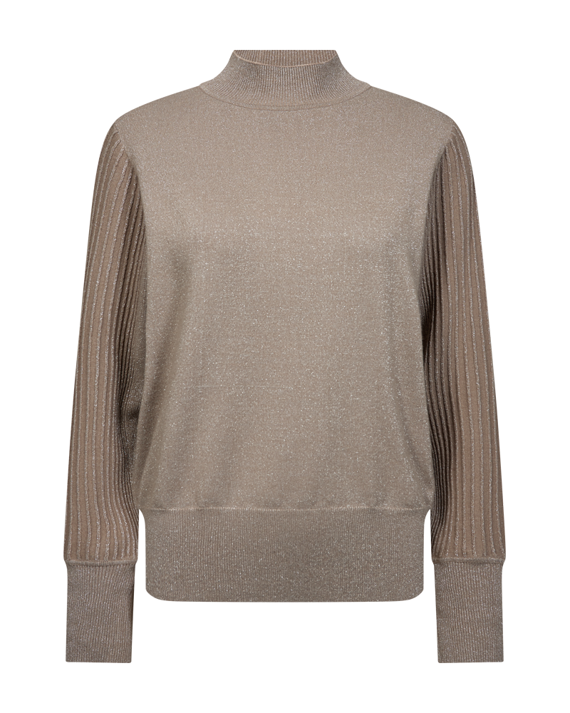 Freequent Pulllover Bisolo Desert Taupe - OAK Fashion Noordwolde