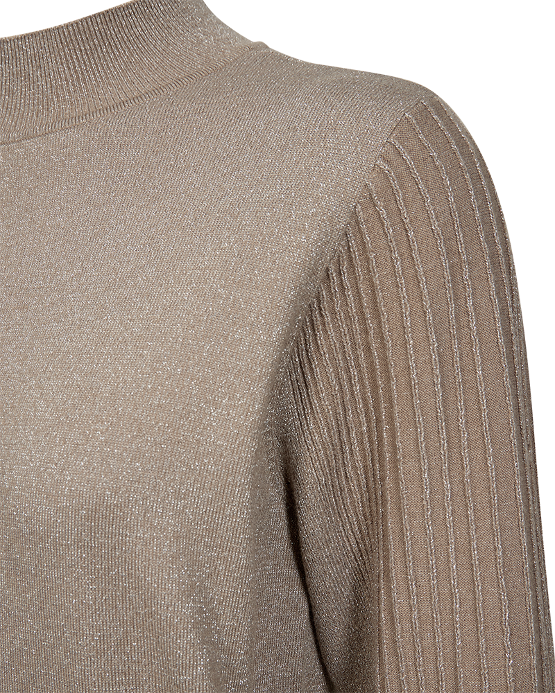 Freequent Pulllover Bisolo Desert Taupe - OAK Fashion Noordwolde