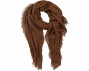 Oak Sjaal Uni Color Coffee Bean - OAK Fashion Noordwolde