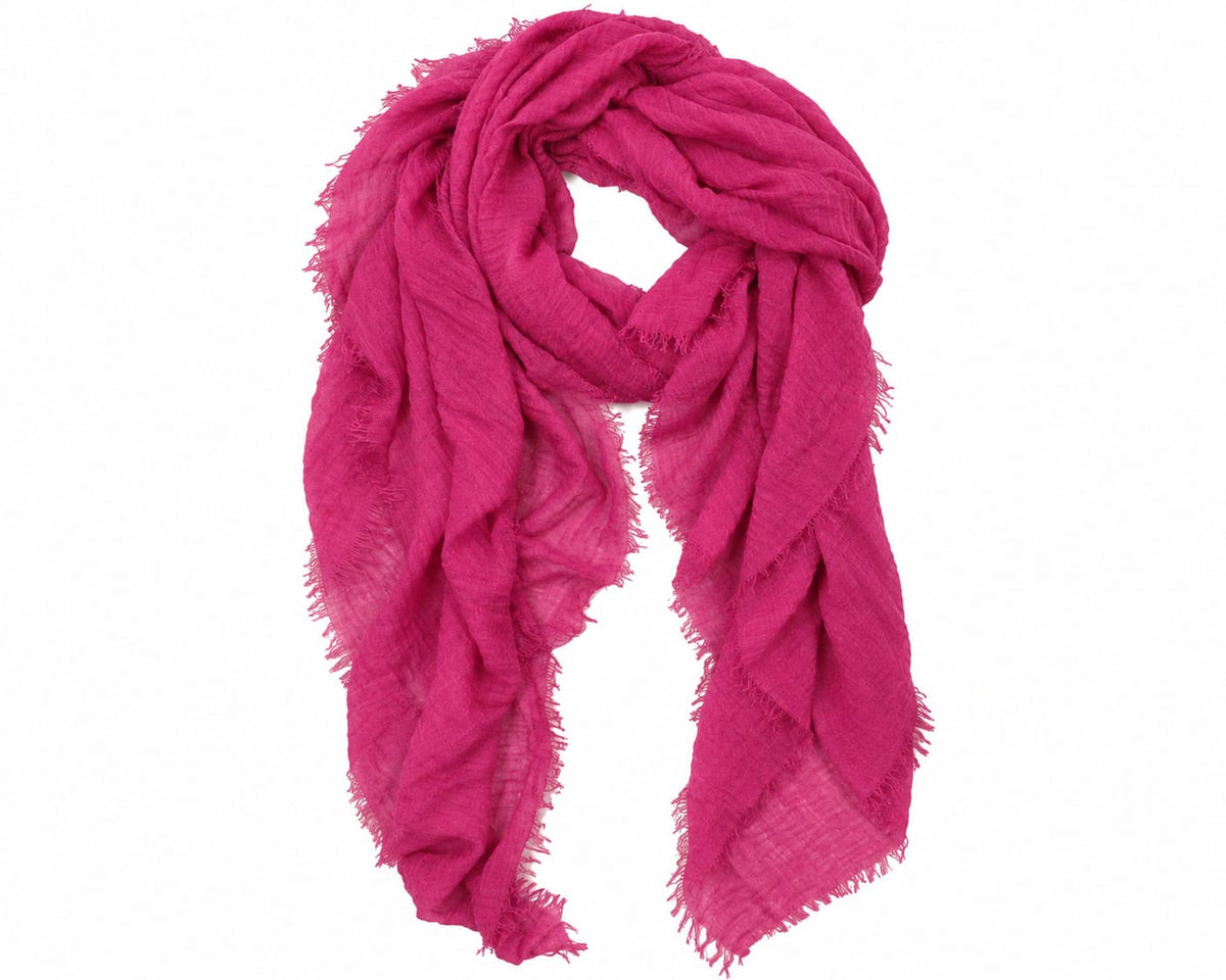 Oak Sjaal Uni Color Roze - OAK Fashion Noordwolde