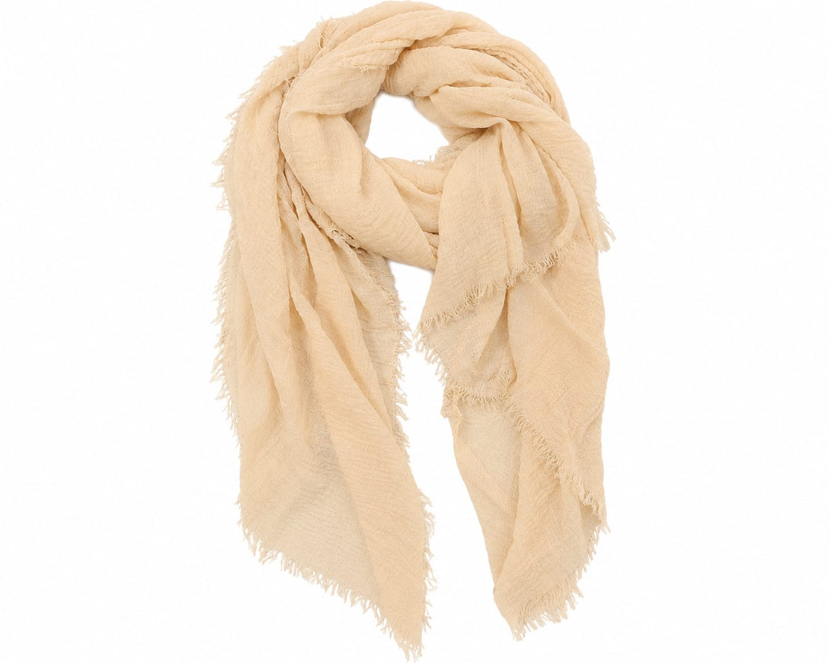 Oak Sjaal Uni Color sand - OAK Fashion Noordwolde