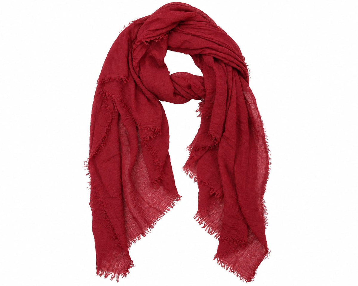 Oak Sjaal Uni Color Rood - OAK Fashion Noordwolde