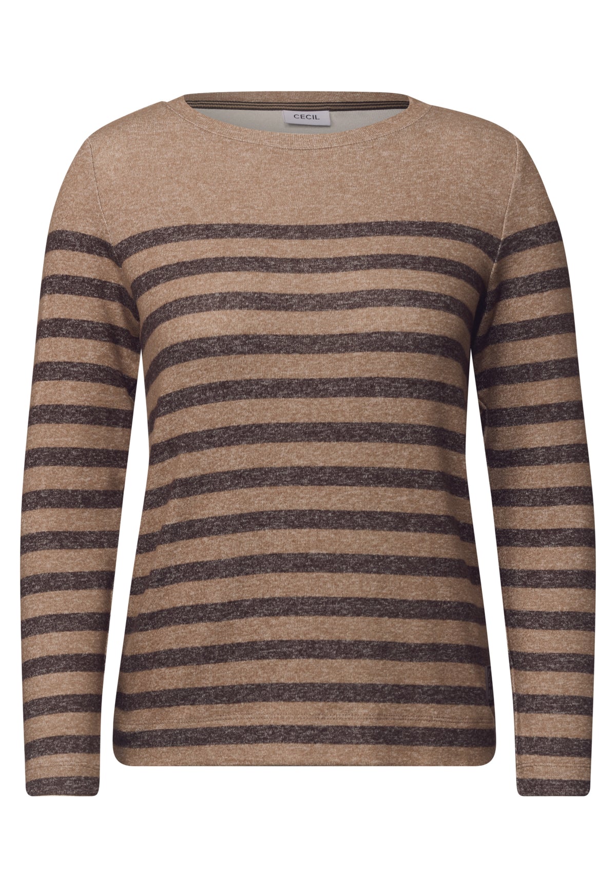 Cecil Top Stripe Bruin - OAK Fashion Noordwolde