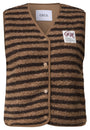 Cecil Gilet Teddy Stripe