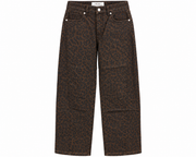 Oak Barrel Jeans Leopard Bruin - OAK Fashion Noordwolde