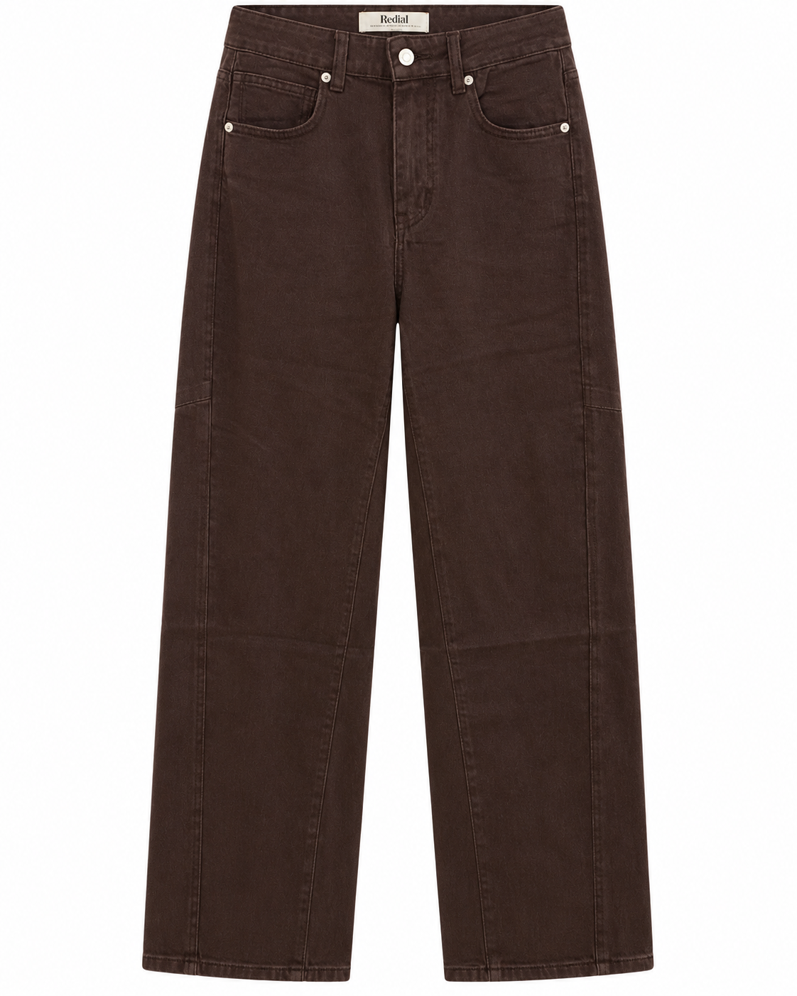 Oak Barrel Jeans Donkerbruin Bruin - OAK Fashion Noordwolde