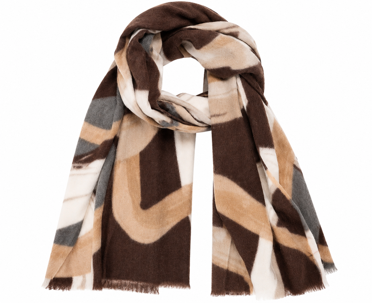 Oak Sjaal Brown Brown - OAK Fashion Noordwolde